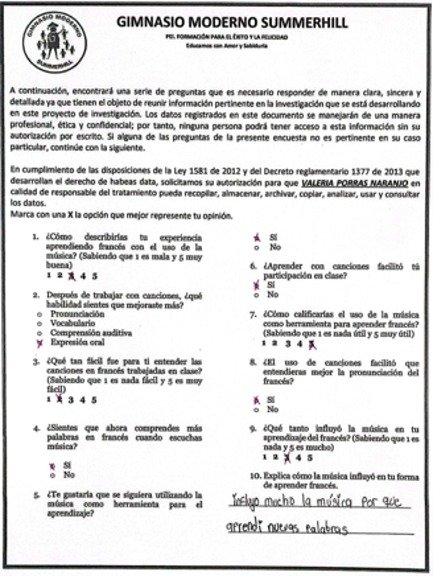 Aplicación de encuesta final